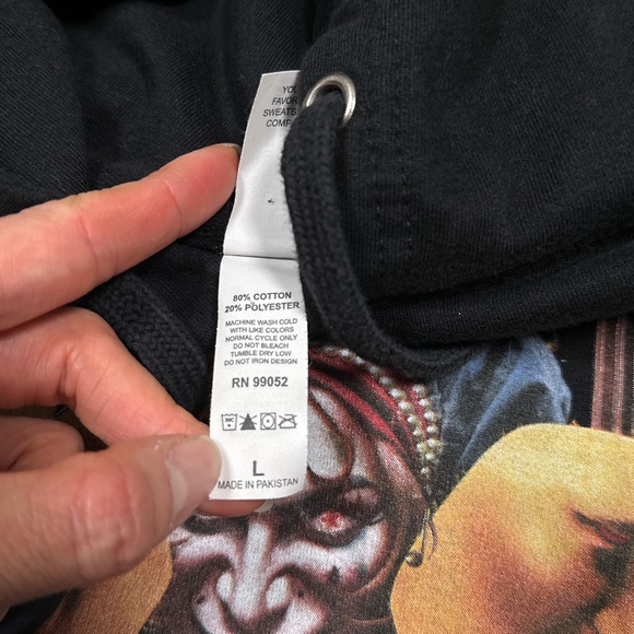 Dorian Electra Fanfare Tour 2024 Dates Black Fleece Hoodie Mens Large - Picture 7 of 8